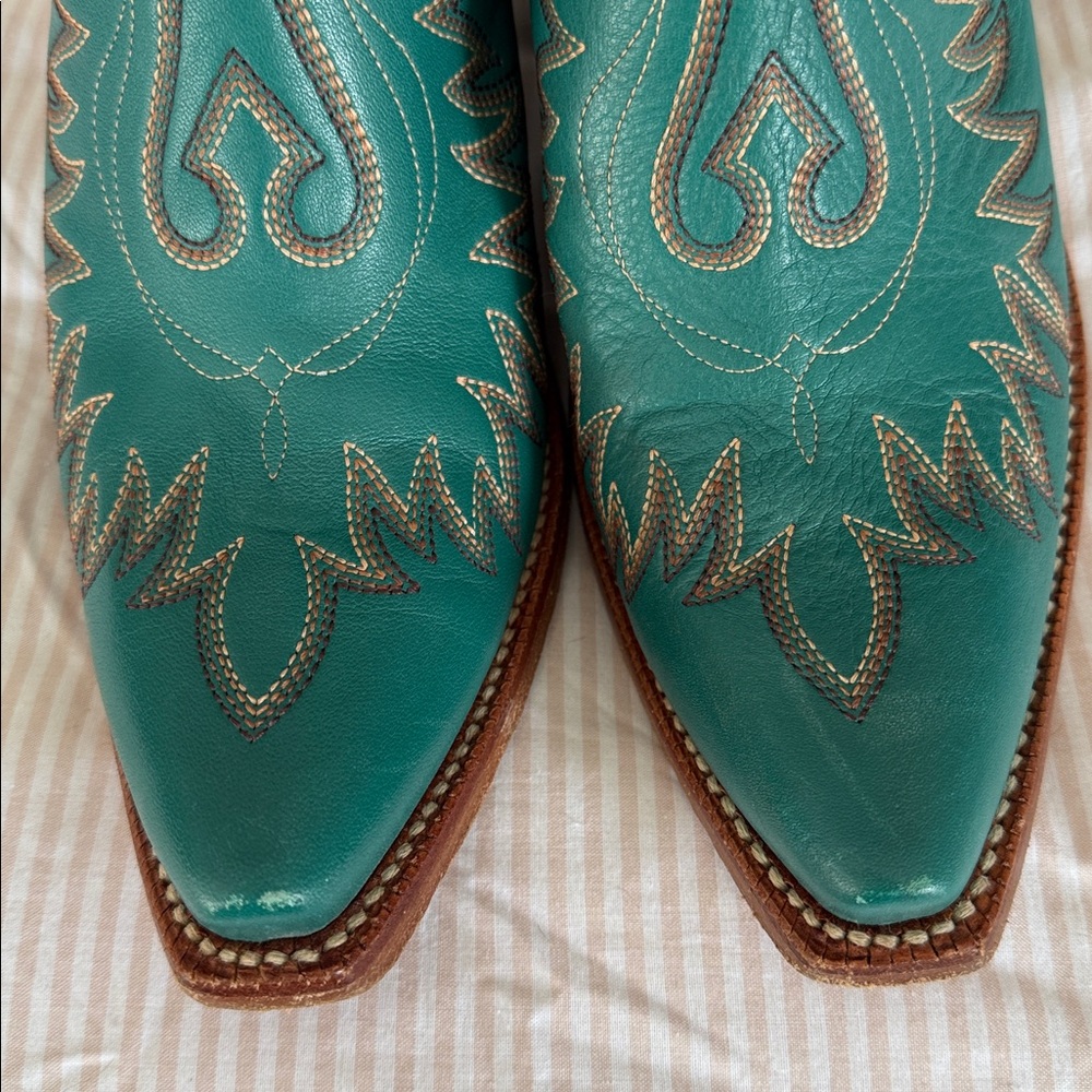 Ariat Ladies Dixon Snip Toe Boots in Turquoise Leather - Picture 5 of 11